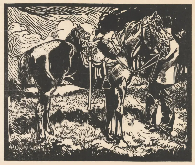 Kavalleriepferd von Johannes Josephus Aarts