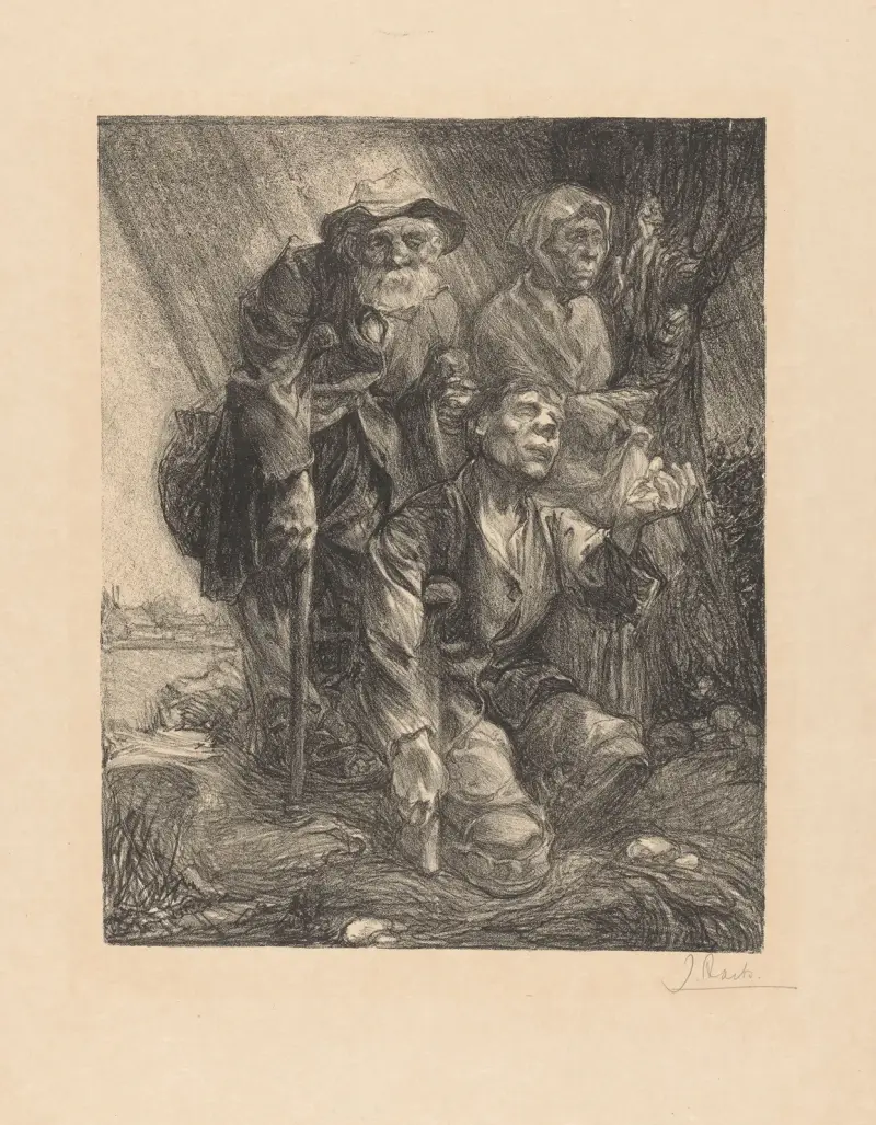 Tři žebráci u stromu, Johannes Josephus Aarts