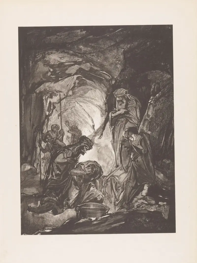 Männer und Frauen in einer Grotte – Nr. 2 von Johannes Josephus Aarts