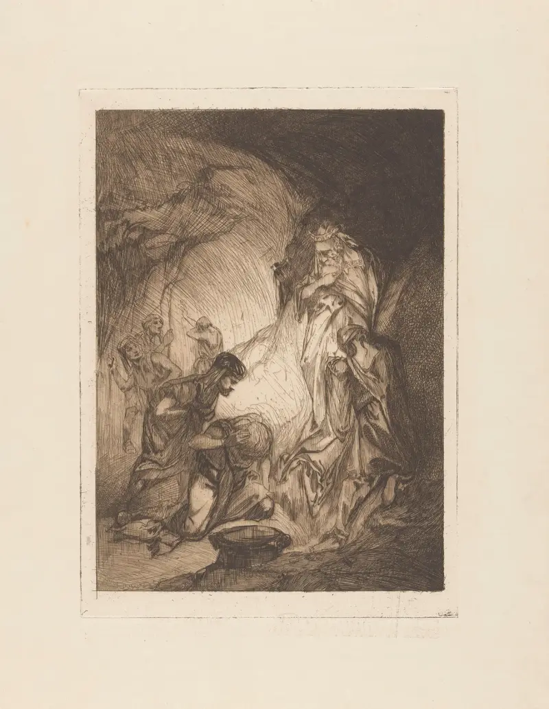 Männer und Frauen in einer Höhle – Nr. 1 von Johannes Josephus Aarts