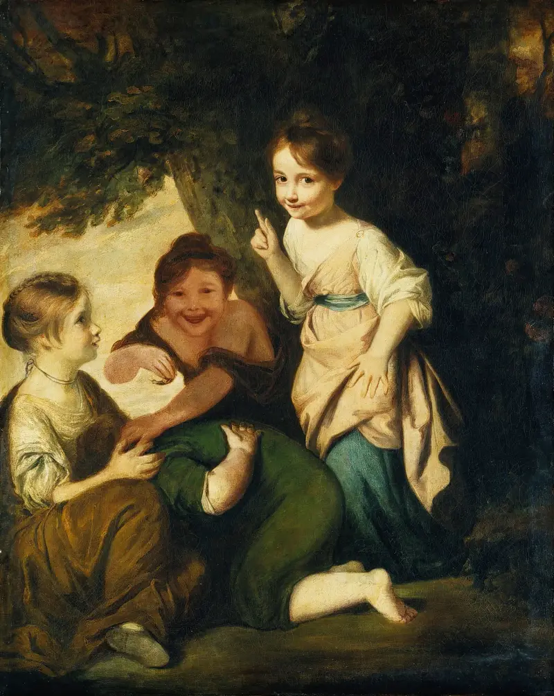 Crying Forfeits av Sir Joshua Reynolds