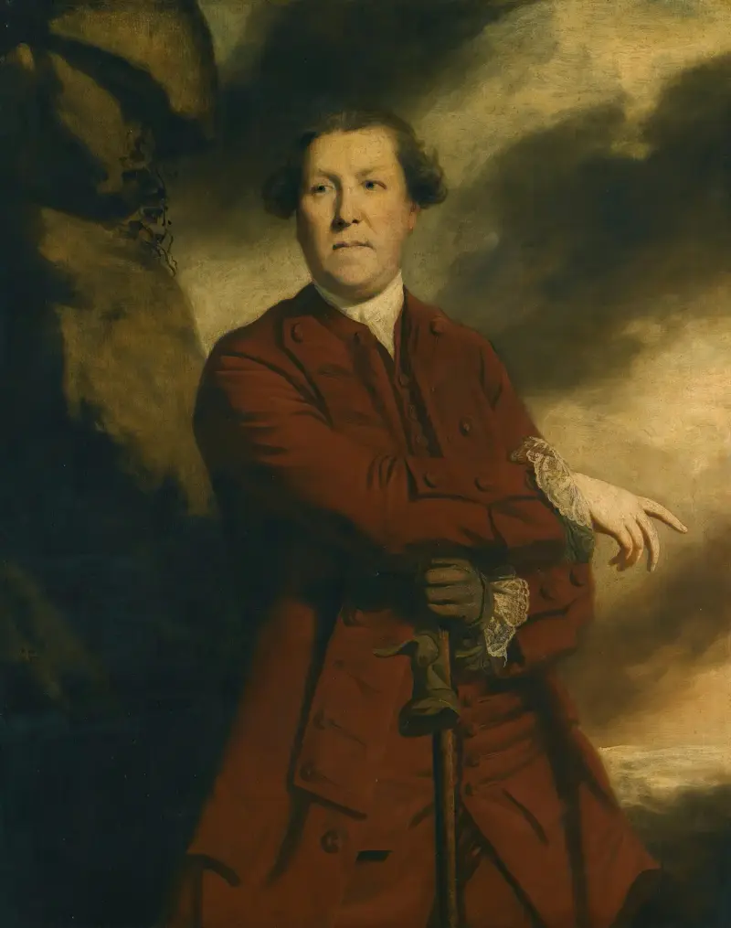 Porträtt av kapten Robert Haldane, av Gleneagles av Sir Joshua Reynolds
