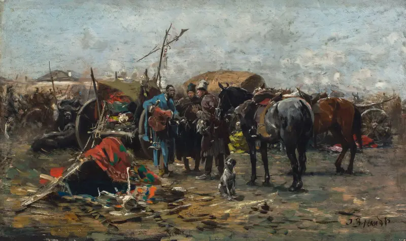 Marknad i Balta, Podolien av Jozef Brandt