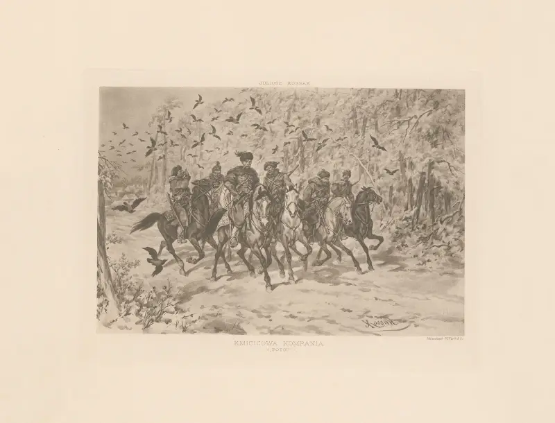 Juliusz Kossak – Kmicicowa kompania von Jozef Brandt