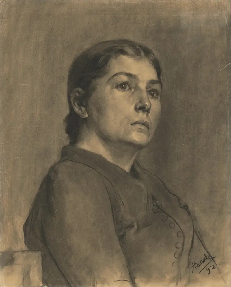Studie eines Frauenbildes von Jozef Hanula