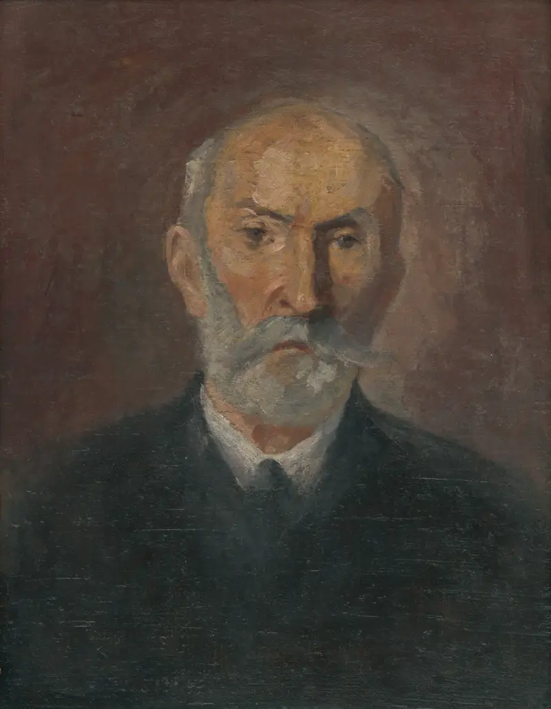 Portrait of a man av Jozef Hanula