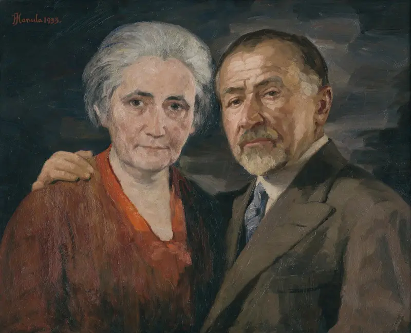 Artysta z żoną, Jozef Hanula