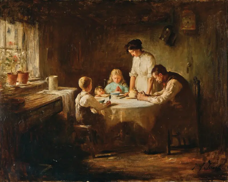 Blessing the Table av Jozef Israëls