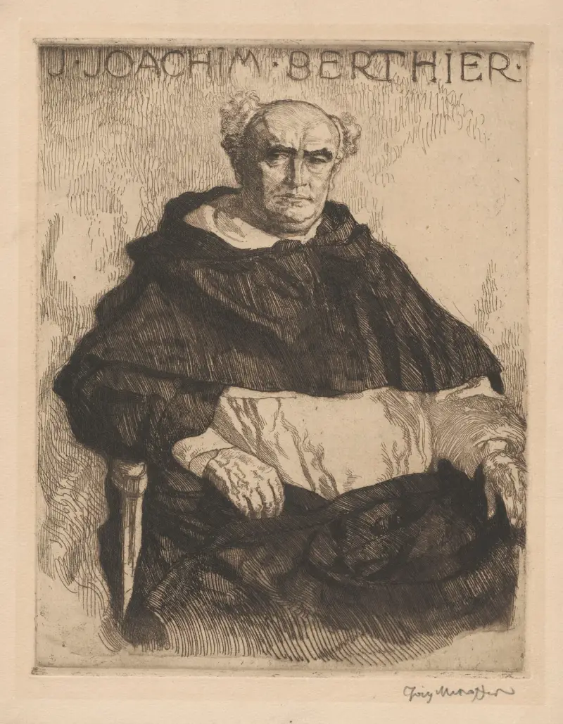 Porträtt av J. Joachim Berthiers far (I) av Józef Mehoffer