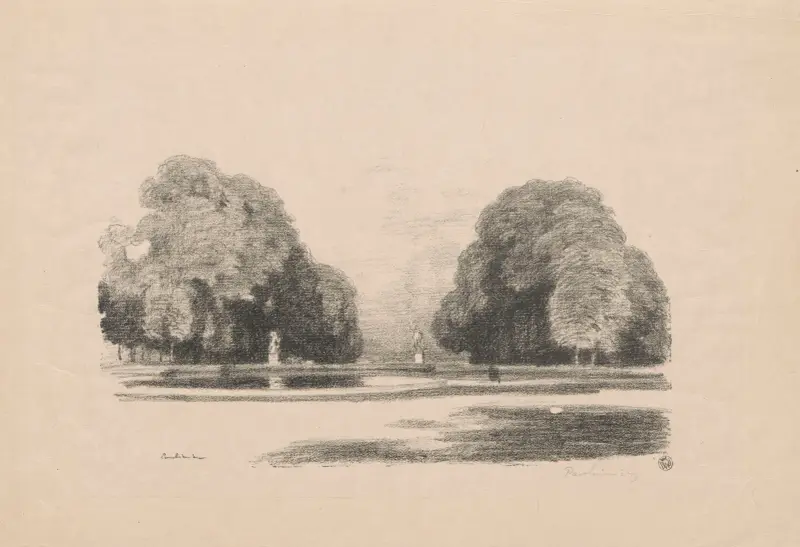 Allee in St. Cloud von Józef Pankiewicz