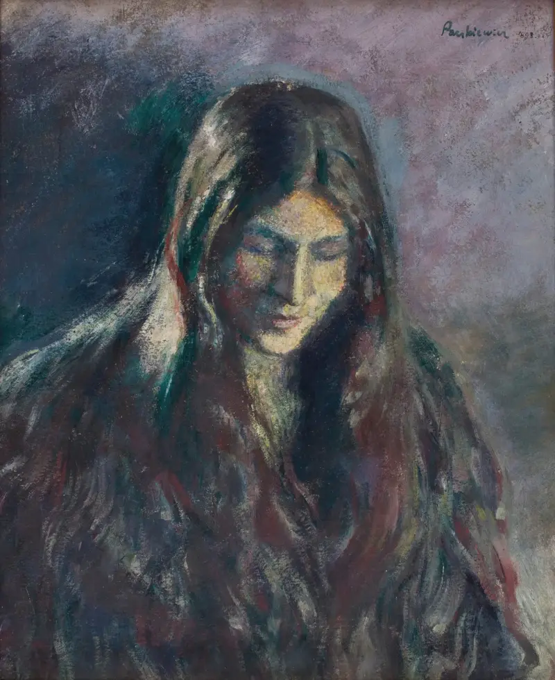 Bildnis einer Frau (junge Frau) von Józef Pankiewicz
