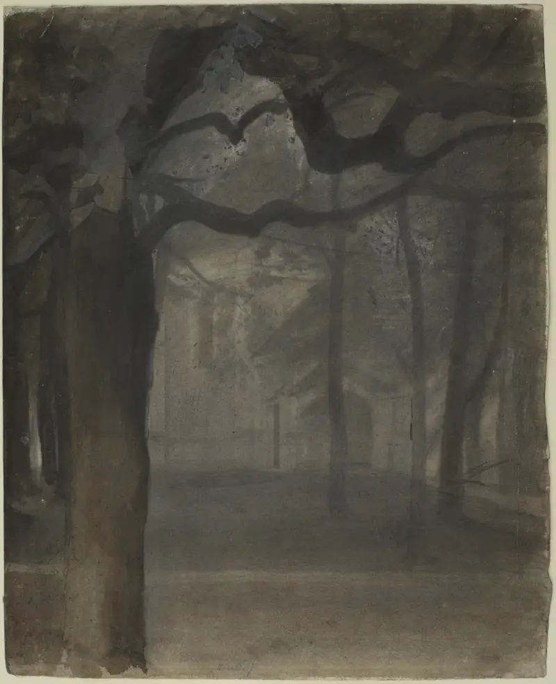 Schrein in einem Park (Duboj) von Józef Pankiewicz
