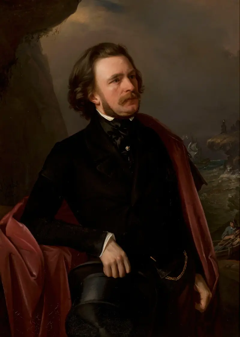 Porträt des Doktors Teodor Teutold-Tripplin, Reisender von Józef Simmler