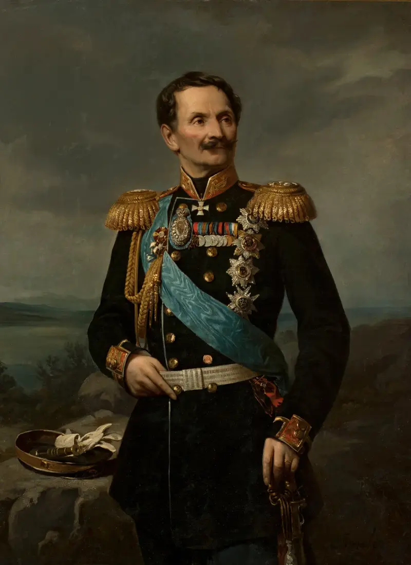 Porträt von Friedrich Berg von Józef Simmler