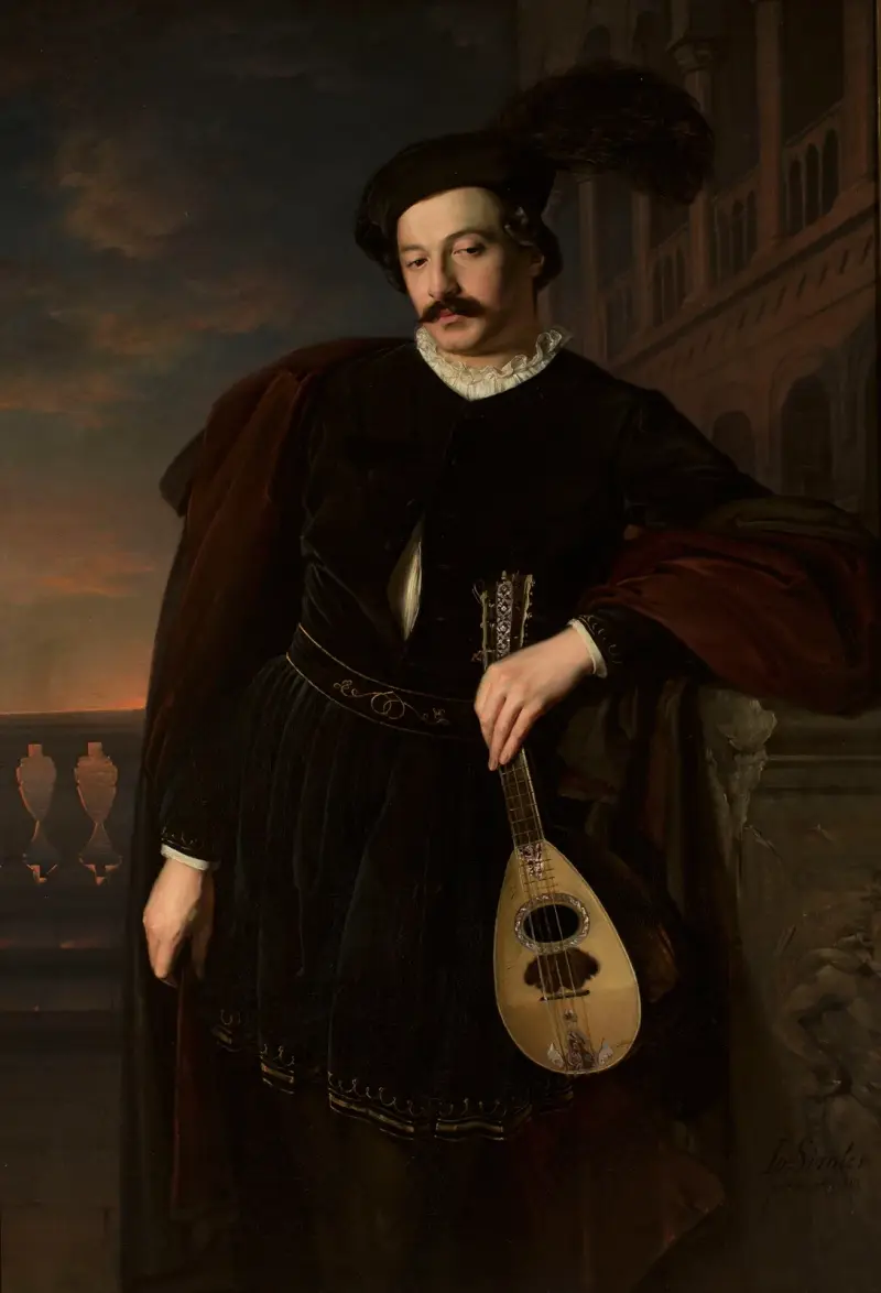 Porträtt av Wilhelm Troszel av Józef Simmler