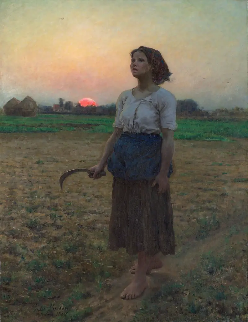Śpiew skowronka, Jules Breton