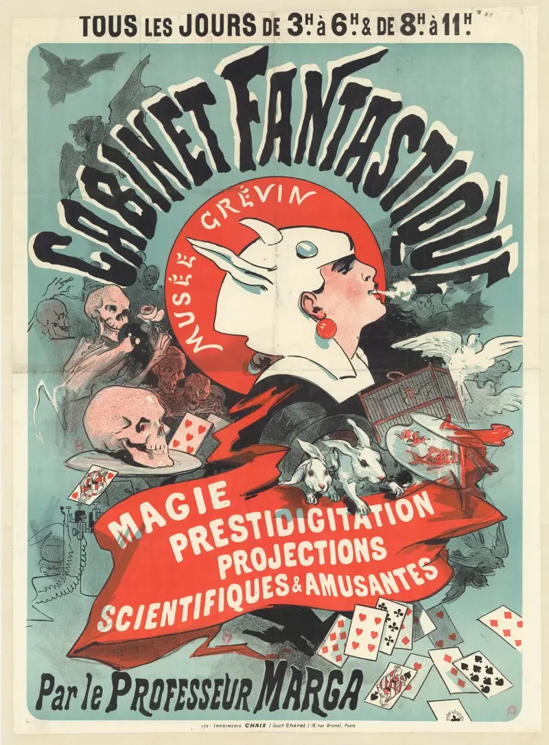 Fantastiskt skåp. Musée Grévin av Jules Chéret