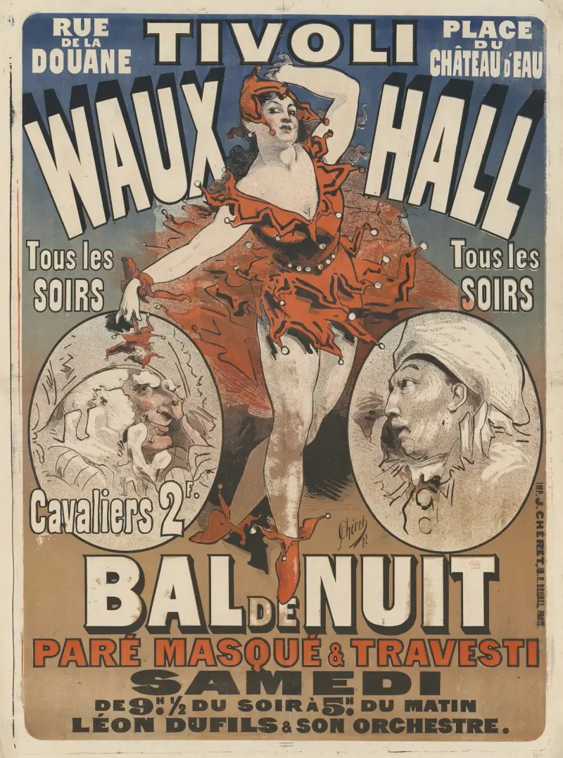 Tivoli Waux-Hall. Nattbal av Jules Chéret