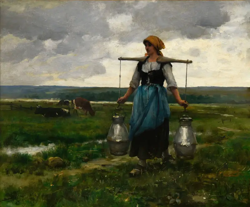 Die Milchträgerin von Jules Dupré