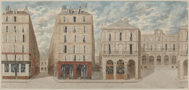 Nummer 112–118 på rue Saint-Lazare, 8:e arrondissementet av Jules Gaildrau