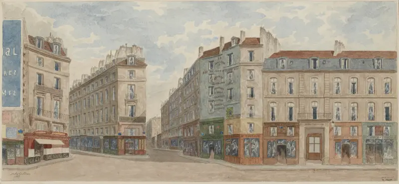 Nummer 15–21 på rue Coquillière, 1:a arrondissementet av Jules Gaildrau