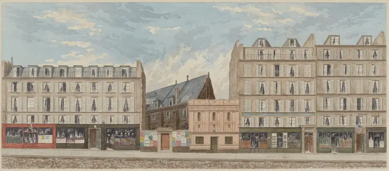 Nummer 4–10 på rue Racine, 6:e arrondissementet av Jules Gaildrau