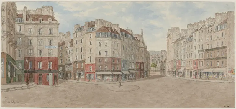 Place Maubert, 5:e arrondissementet av Jules Gaildrau