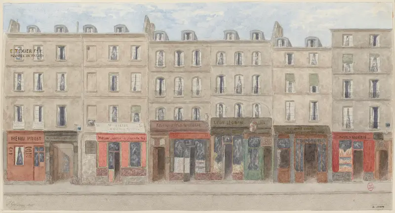 Rue Beaubourg nr 30–36, 3:e arrondissementet av Jules Gaildrau