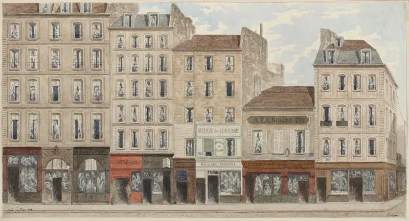 Rue Galande nr 30–38, 5:e arrondissementet av Jules Gaildrau