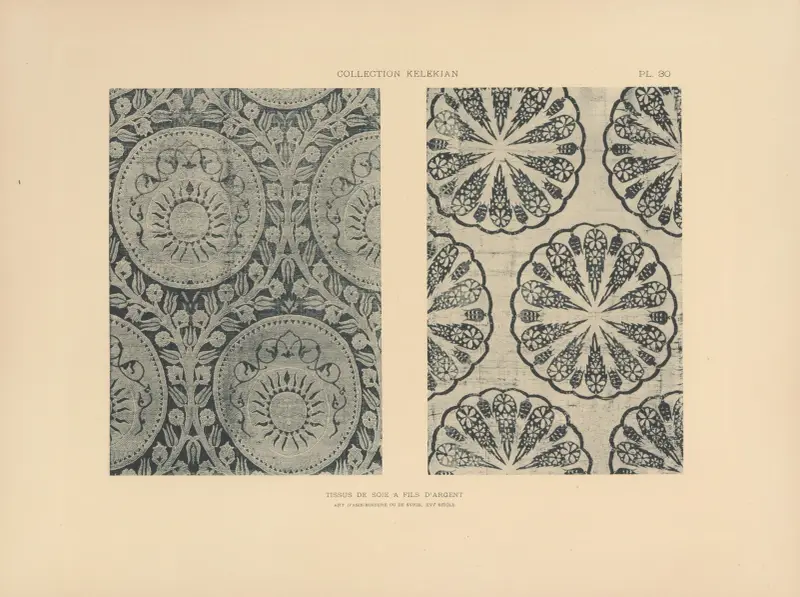 Die Sammlung Kelekian; Stoffe & Teppiche des Orients & Venedigs Taf. 030 von Jules Guiffrey