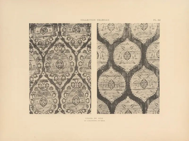 Die Sammlung Kelekian; Stoffe & Teppiche des Orients & Venedigs Taf. 032 von Jules Guiffrey