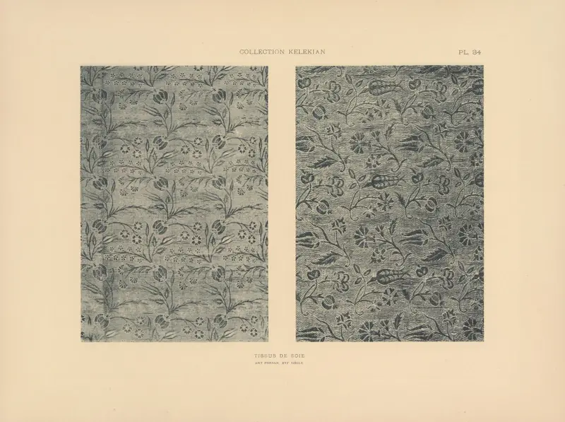 Die Sammlung Kelekian; Stoffe & Teppiche des Orients & Venedigs Taf. 034 von Jules Guiffrey