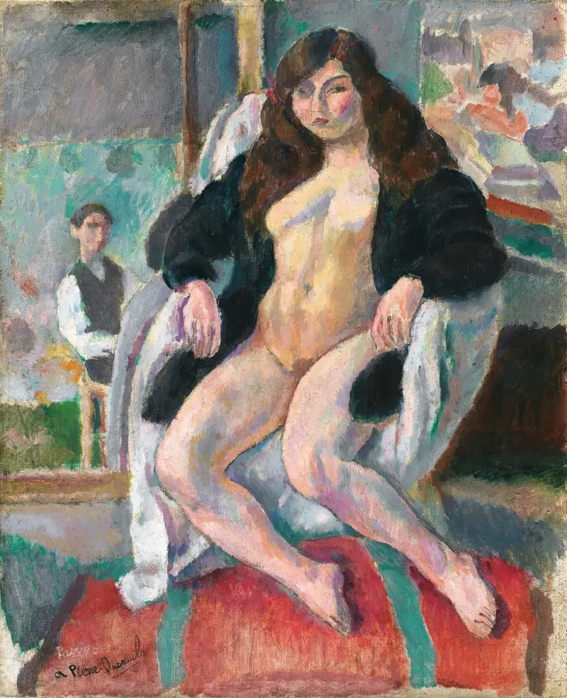 Le Peintre Et Son Modèle av Jules Pascin
