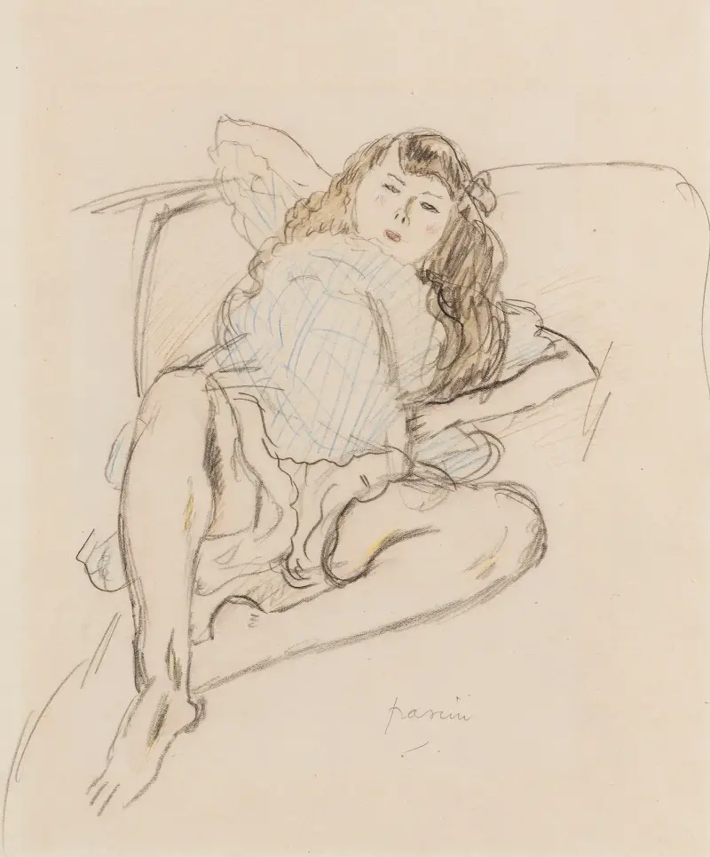 Leżąca, Jules Pascin
