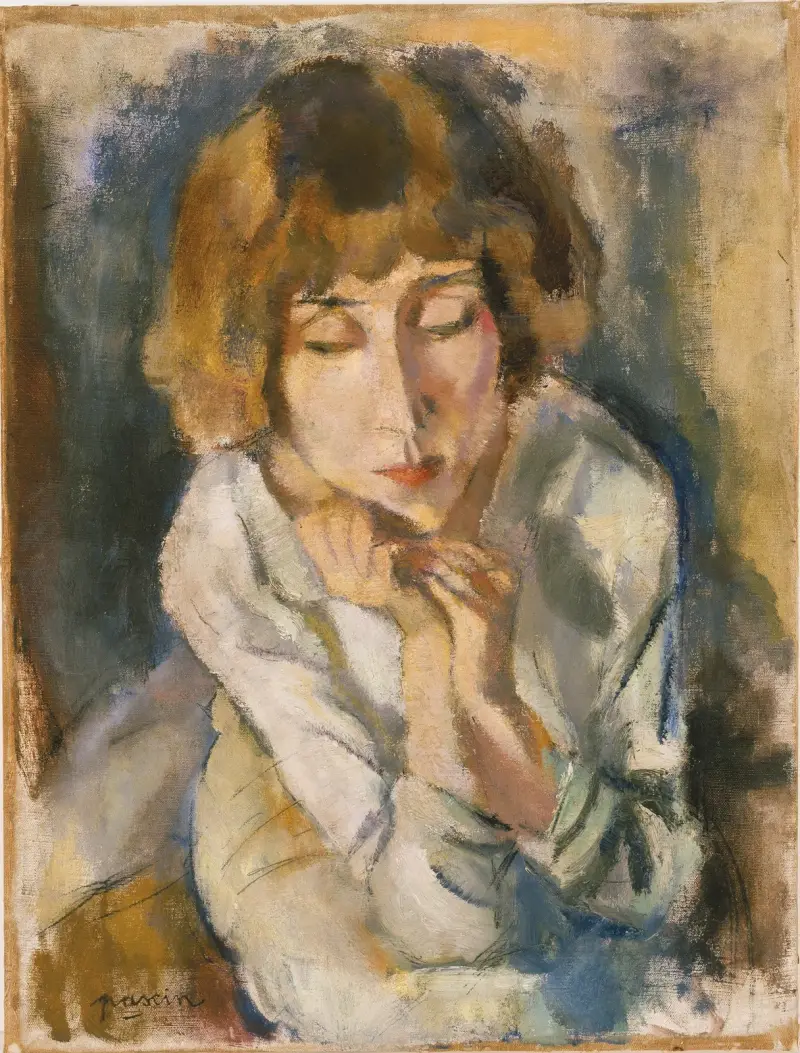 Porträtt av Hermine David av Jules Pascin