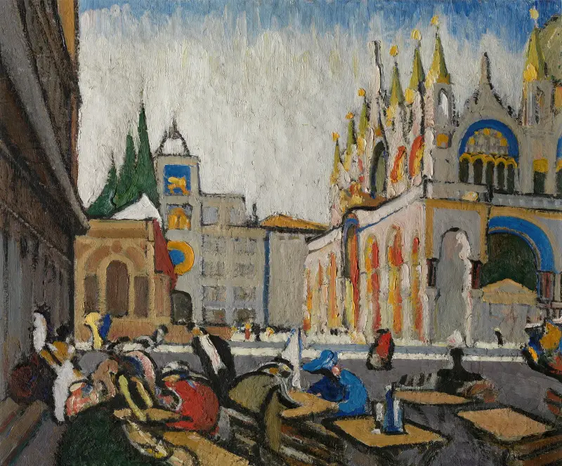 San Marco from the Piazetta av Jules Schmalzigaug