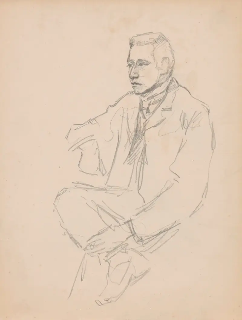 Seated Man – nr 2 av Jules Schmalzigaug