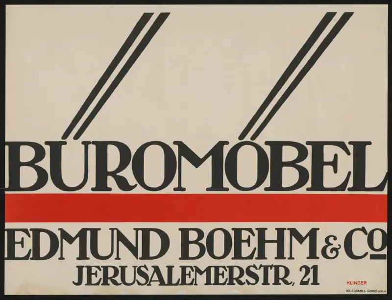 Büromöbel Edmund Boehm von Julius Klinger