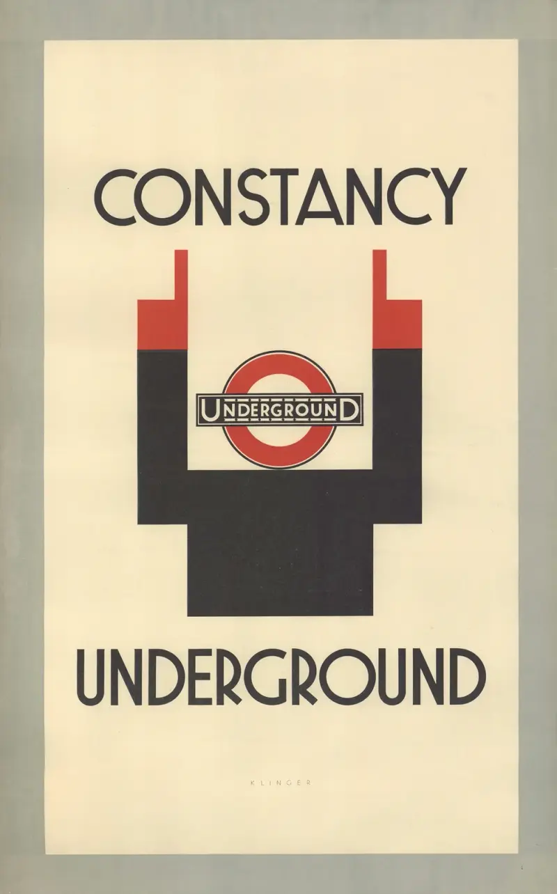 Constancy – London Underground av Julius Klinger