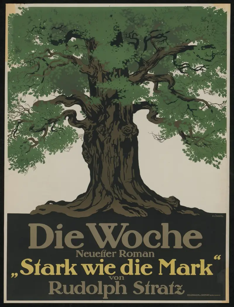 Die Woche mit neuestem Roman 'Stark wie die Mark' von Rudolph Stratz von Julius Klinger