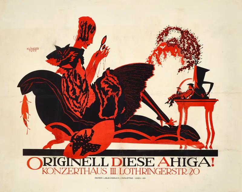Originell diese AHIGA! av Julius Klinger