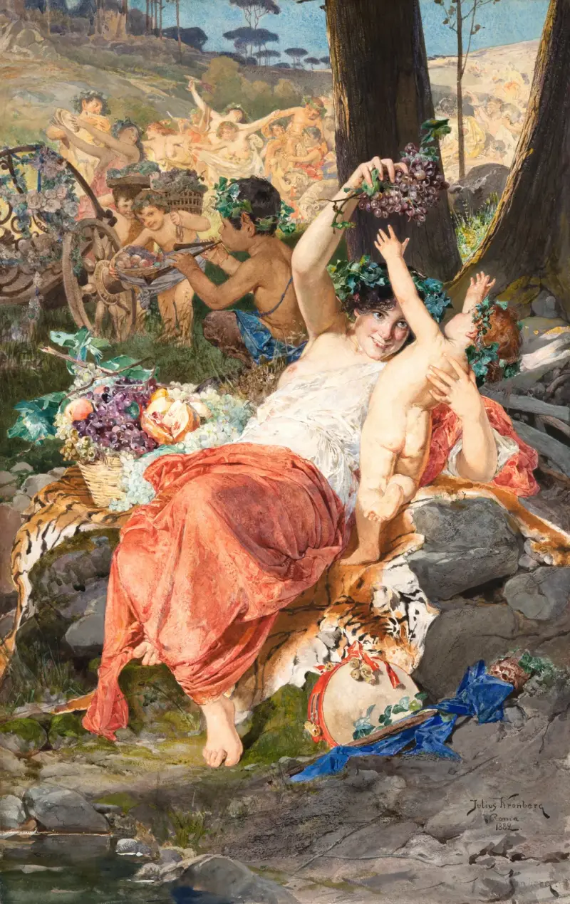 Bacchant av Julius Kronberg