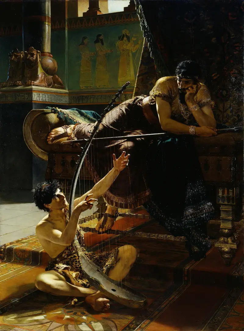 Dawid i Saul, Julius Kronberg