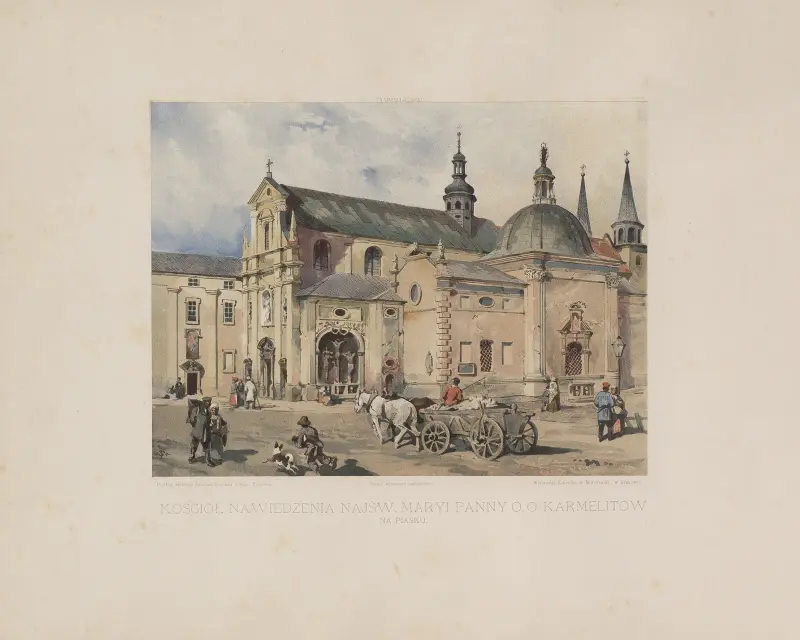 Karmelitkyrkan i Kraków av Juliusz Kossak