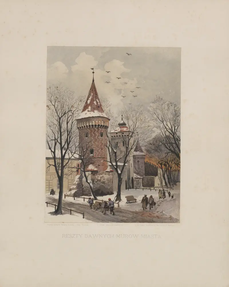 Reszty dawnych murów miasta, Juliusz Kossak