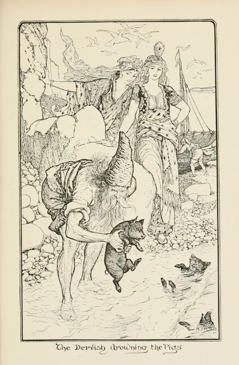 Derviš topící prasata, 1905 – Nr. 1, Henry Justice Ford