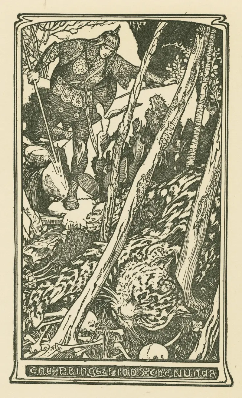 The prince finds the Nunda. av Henry Justice Ford