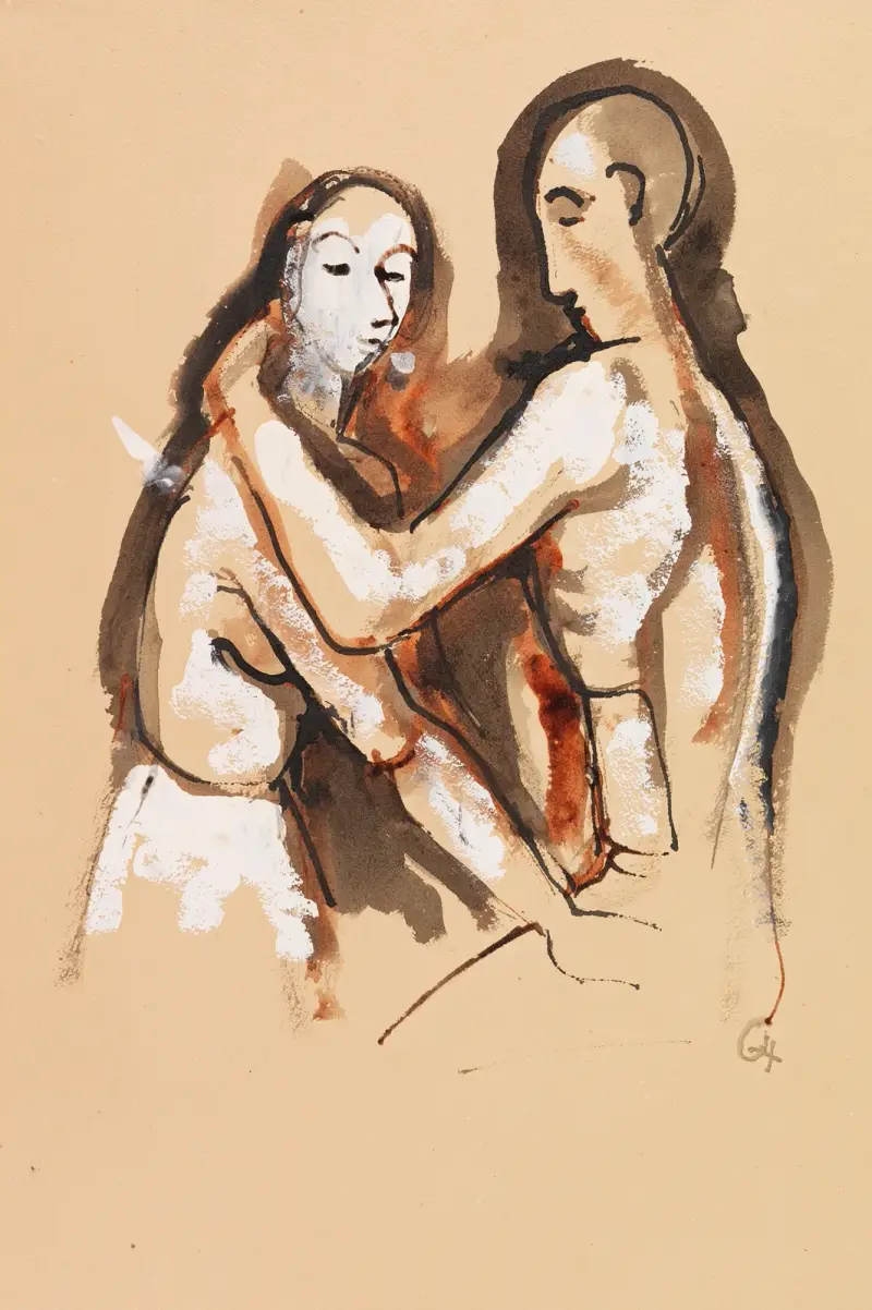 Objetí, Karl Hofer