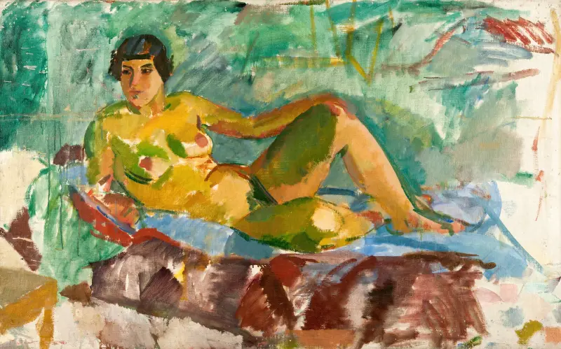 Leżący model, Karl Isakson