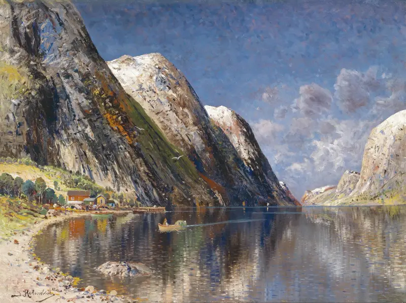 Fjord w Trondheim, Karl Kaufmann